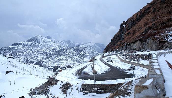 A stunning view of Nathula Pass