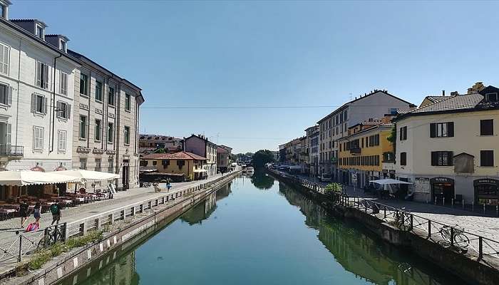 Milan's Navigli is a canal system that was constructed in the 12th century to facilitate the city's irrigation system