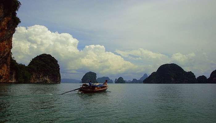 Breathtaking view of Islets in Phang Nga Bay, one of the wonderful tourist places in Thailand
