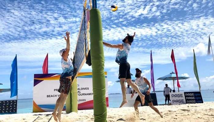 Play Beach Volleyball, among Fun Things To Do In Maldives