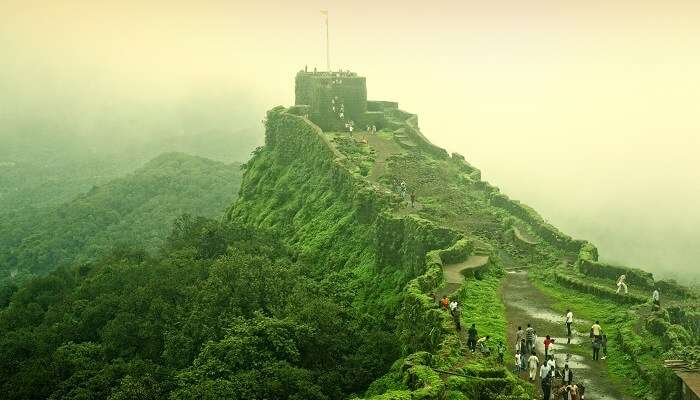 pleasing view of Pratapgarh Fort