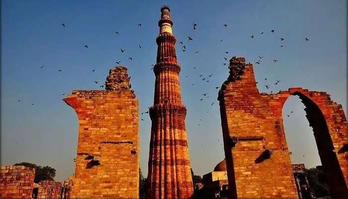 Qutub Minar is one of the most tourist places in Delhi