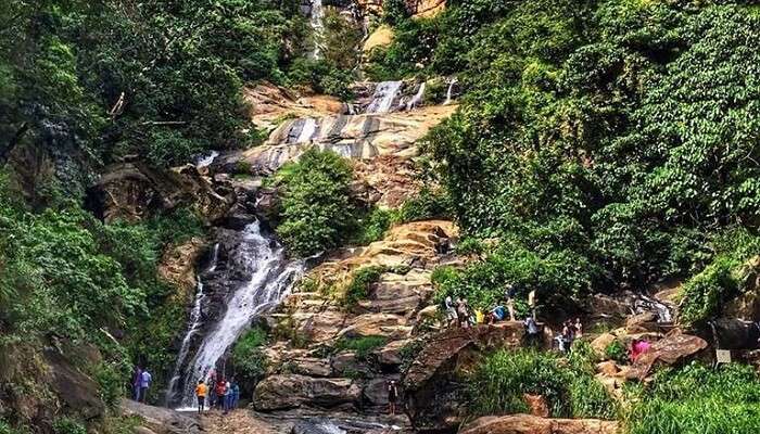 Ravana Falls, , among Sri Lanka tourist places