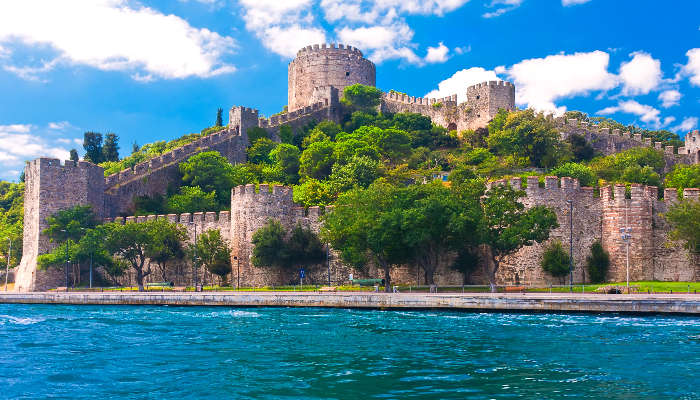 Rumeli Fortress is one of the best places to visit near Istanbul that offers exceptional example of military architecture from the era.