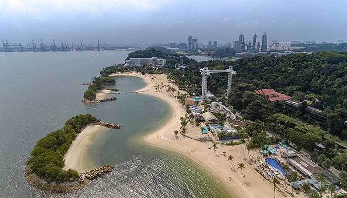 Sentosa is the one of the ideal places to venture out for a short trips from Singapore.