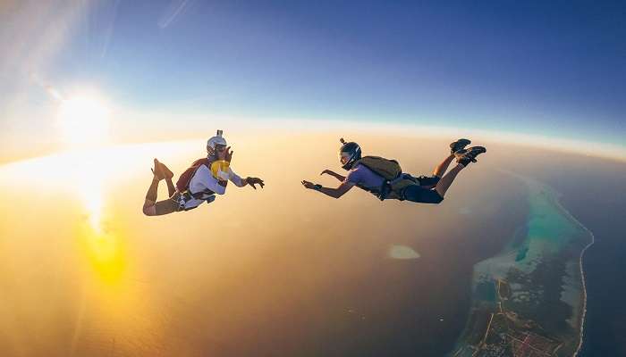 Skydiving in Maldives