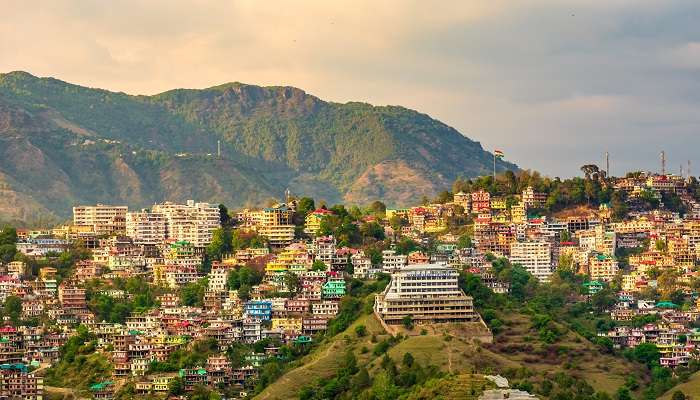 Panoramic view of Solan, one of the best places to visit in Himachal Pradesh.
