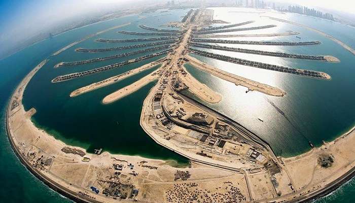 The Palm Islands, among places to visit in Dubai