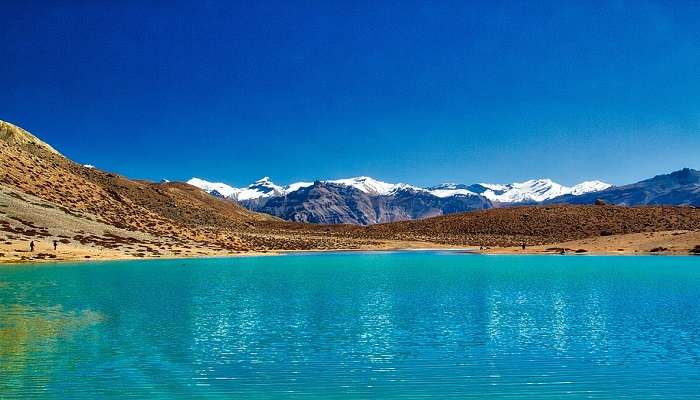Trek To Dhankar Lake is among the best things to do in Spiti Valley