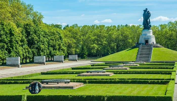 A stunning view of Treptower Park, one of the best places to visit in Berlin