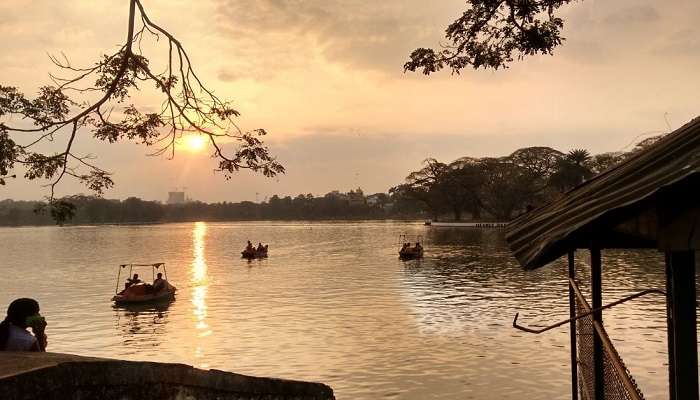 Enjoy boating on Ulsoor Lake while taking a break from exploring places to visit in Bangalor