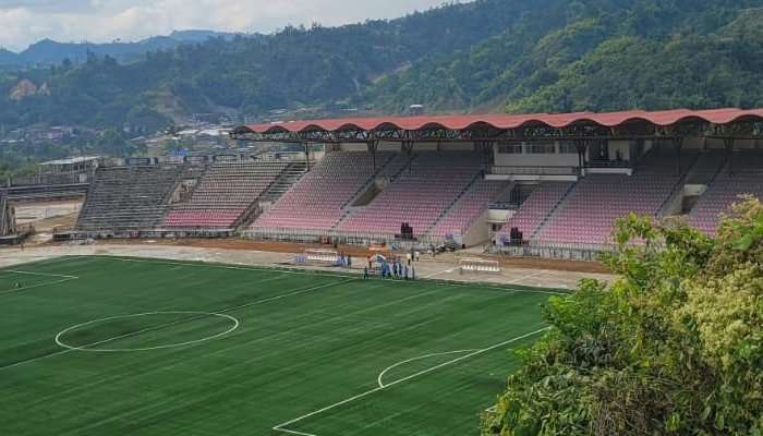 Spectacular view of Golden Jubilee Stadium, Yupia, places to visit in Arunachal Pradesh.