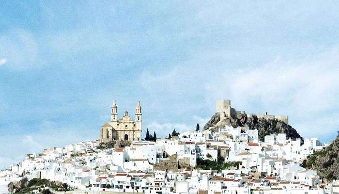 The white towns of Andalucia in Spain in August are splendid to visit.