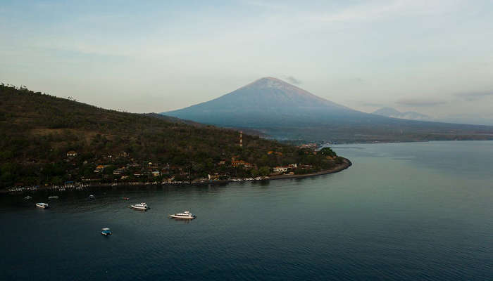 Beauitful view of Mount Agung