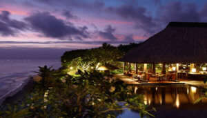Night view of one of the best resort in Bali