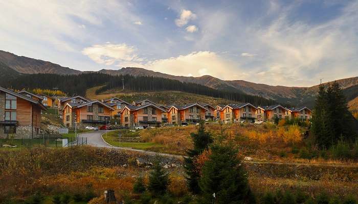 Cottages in a hotel