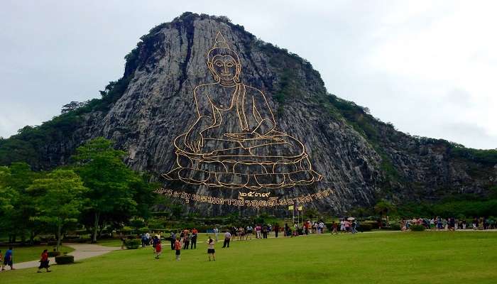 The Khao Chi Chan, a certified Pattaya Landmark, is one of the best places to visit in Pattaya.