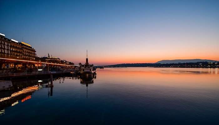 Lake Geneva offers the best opportunity for honeymoon in Switzerland