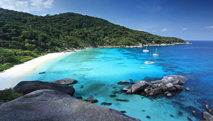 Picturesque view of Tropical Beach, Similan Islands, one of the best tourist places in Thaliand