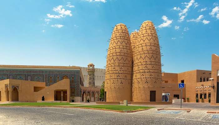 A shot of Katara Beach Islamic Mosque