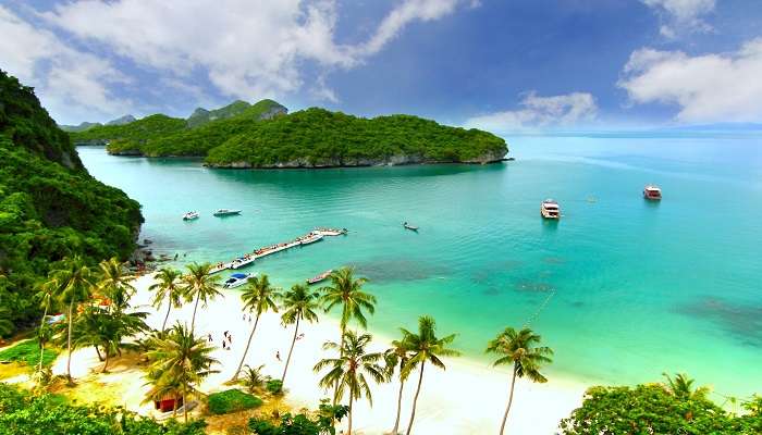 Enchanting view of Paradise Island in Koh Samui, one of the best tourist places in Thailand