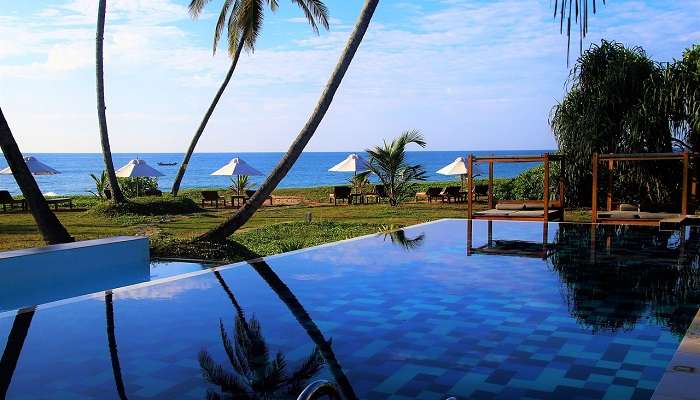 Swimming pool at hotel