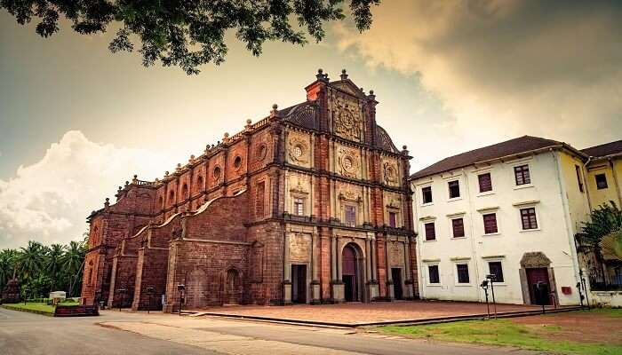 Ancient Basilica Of Bom Jesus Church At Goa