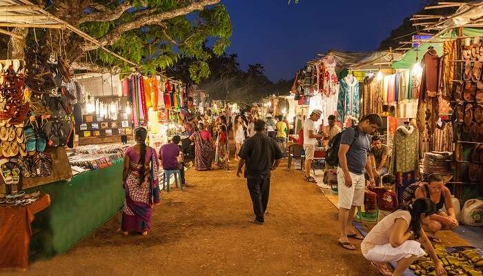 night market at Arpora