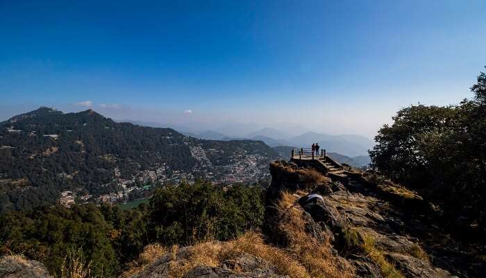 hilltop offering a striking view of the city