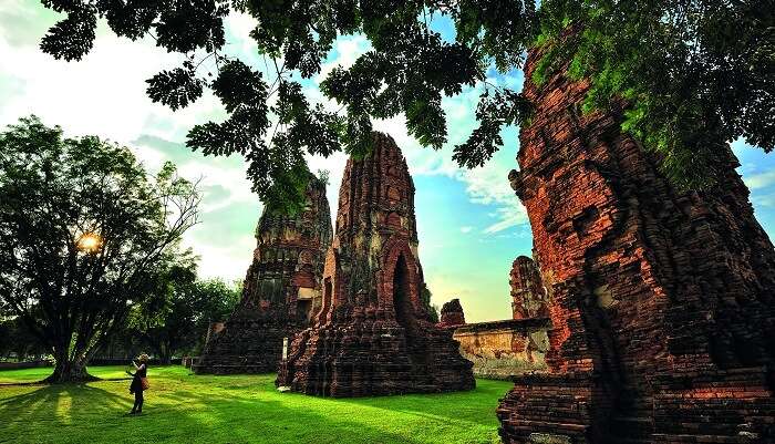 Park view of Ayutthaya Historical Park