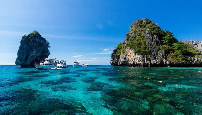 Seascape Rok island in Thailand 