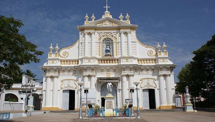  Immaculate Conception Cathedral  is one of the best places to visit in Pondicherry