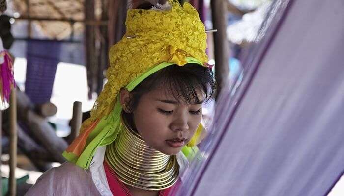 Karen Long Neck hill tribe village