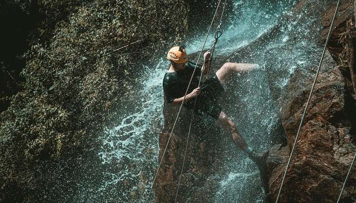 Rappelling is one of the coolest adventure sports in Himachal Pradesh that one should try.