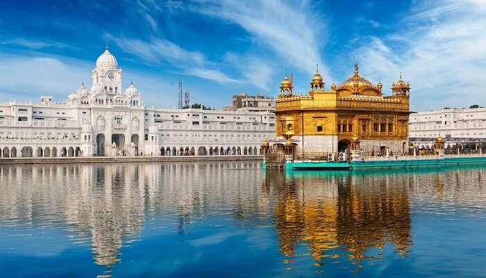 View of the golden temple in Amritsar, one of the best places to visit in India