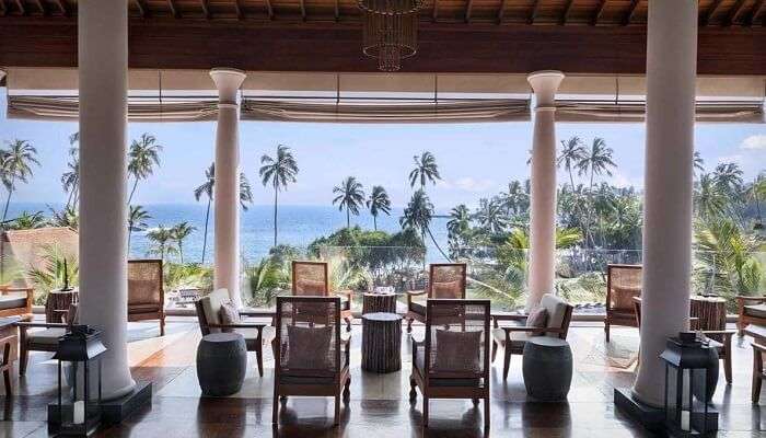 Lounge area of Anantara Peace Haven Tangalle Resort