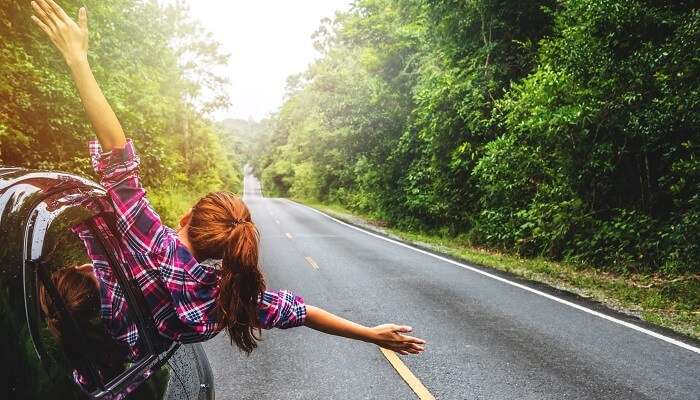 Asian women travel relax in the holiday