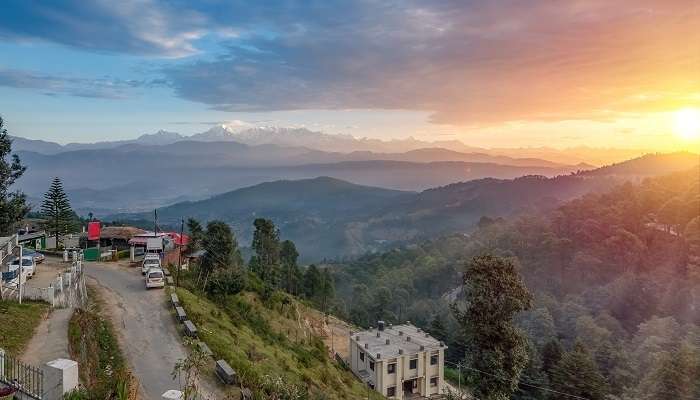 scenic view at one of the best places to visit in India, Kausani