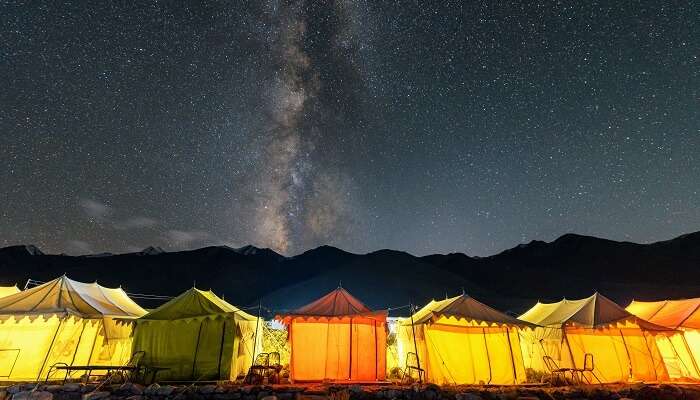 night sky view at one of the best places to visit in India