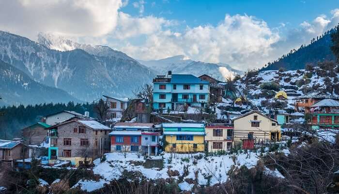 city view at one of the best places to visit in India, Manali