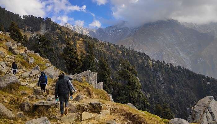 Trek route at one of the best places to visit in India
