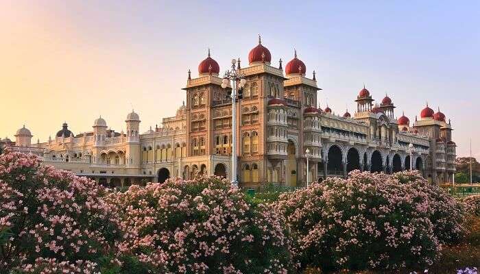 View of the famous Mysore Palace, one of the best places to visit in India
