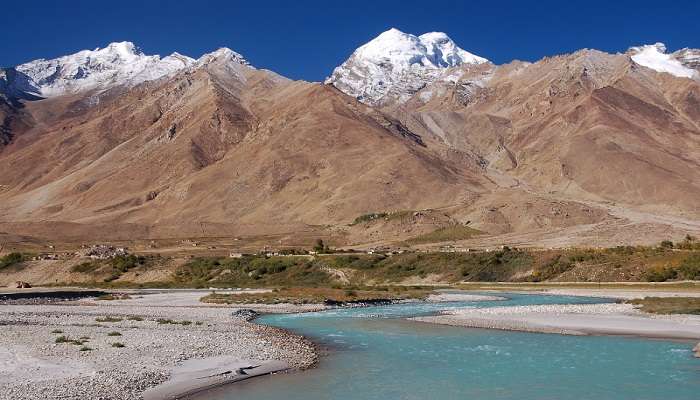The mountain ranges at Zanskar are one of the best places to visit in August in India..