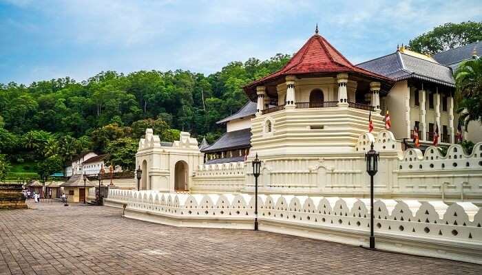 Temple of the Sacred Tooth Relic in Kandy is one of the best places to visit in Sri Lanka in 2 days