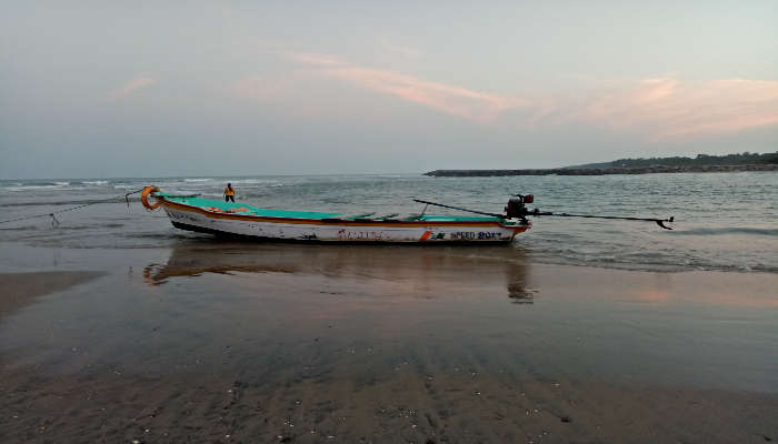 Beach view, one of the best tourist places in Nagapattinam