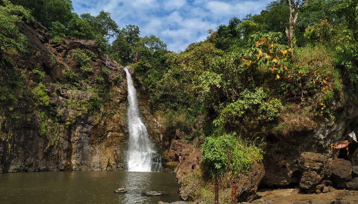 scenic Ninai waterfalls, one of the best places to visit in Bharuch