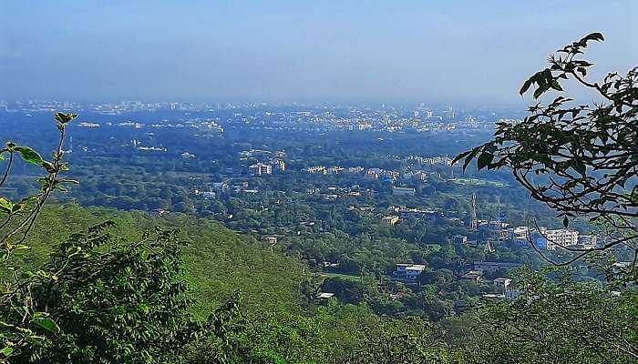 City view from the top of Parnera Hills, one of the pleasant places to visit in Valsad in summer