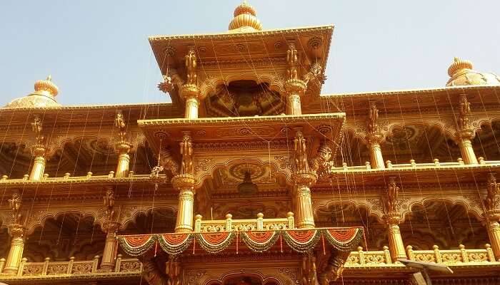 Front view of Shri Sai Sansthan Prati Shirdi, a famous religious site
