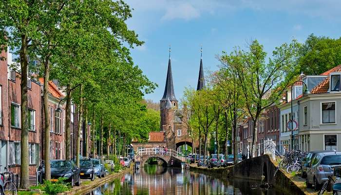 La vue pittoresque de Delft