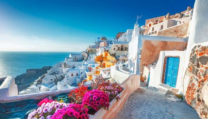 La vue magnifique de Grèce 